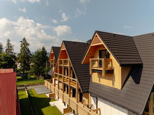 Budova, kde se aparthotel nachází