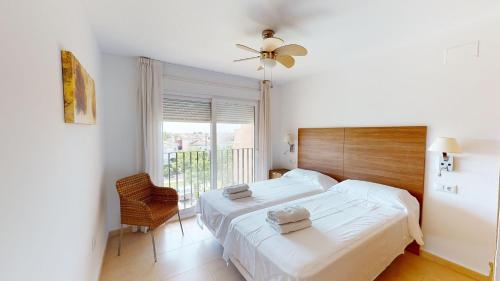 Postel nebo postele na pokoji v ubytování Casa PedroRoca P-Murcia Holiday Rentals Property