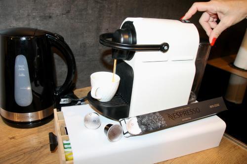 Utensilios para hacer té y café en Aspectus apartmani Divcibare