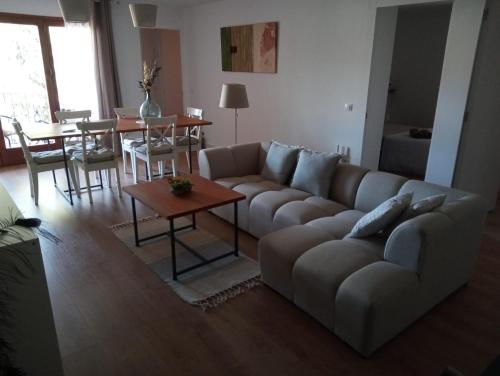 Posezení v ubytování Com a casa