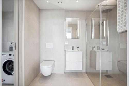 Ένα μπάνιο στο TotalApartments Vervet Gjøa