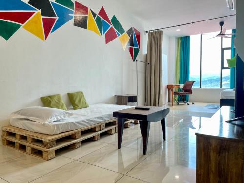 Katil atau katil-katil dalam bilik di Hush Inn at ITCC Manhattan Suites
