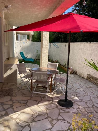 A 2 pas de la plage de la Vallières