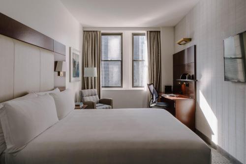 Katil atau katil-katil dalam bilik di Club Quarters Hotel Wacker at Michigan, Chicago