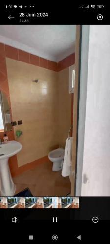 Koupelna v ubytování Motel Bab M'diq