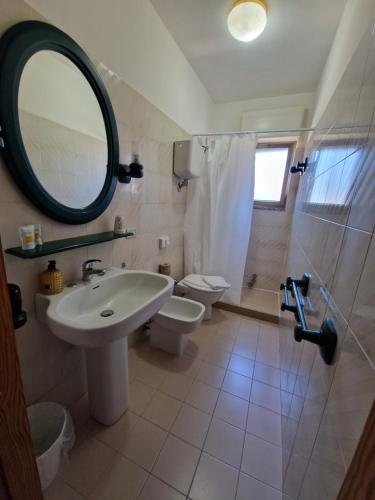 Koupelna v ubytování Hotel Mistral