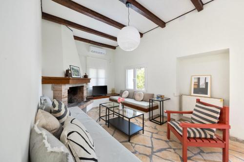 Χώρος καθιστικού στο Casa Jinjola