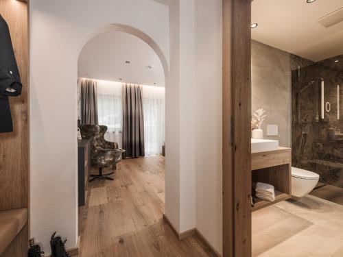 Kúpeľňa v ubytovaní Hotel Pension Alpengruß
