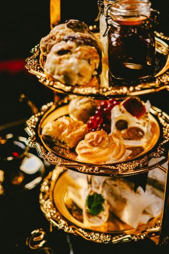three plates of food sitting on a table at Baloci in Birmingham