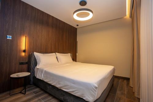 Letto o letti in una camera di Hotel Mozart