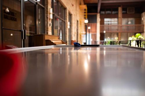 a close up of a shiny metal floor in a building at Quality Inn Somerset in Somerset