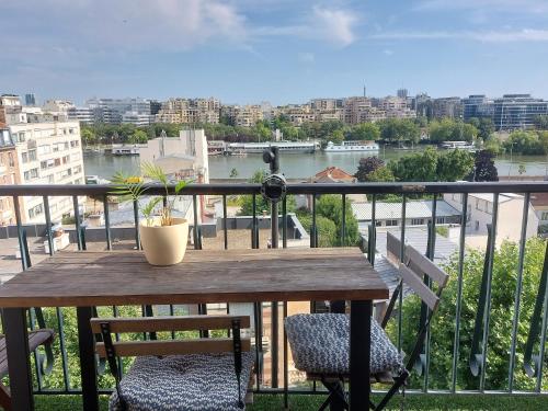 Lovely flat Seine view near Paris