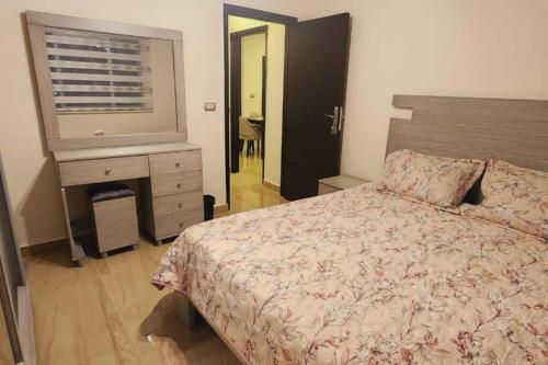 En eller flere senge i et værelse på Apartment in Sidon, Lebanon