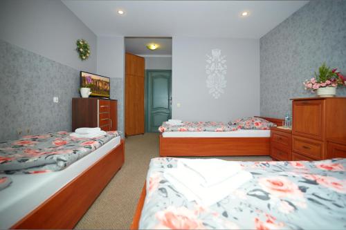 Кровать или кровати в номере Villa Polka