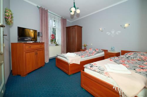 Кровать или кровати в номере Villa Polka