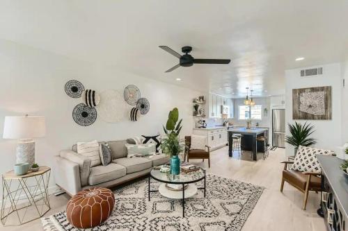 a living room with a couch and a table at Luxury Condo in Old Town Scottsdale wPool in Scottsdale