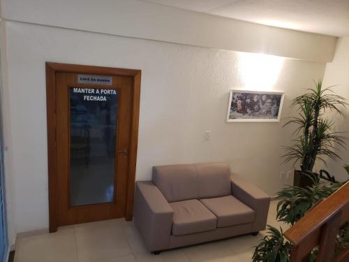 Χώρος καθιστικού στο Hotel Boa Vista - 200mts do Shopping Pátio