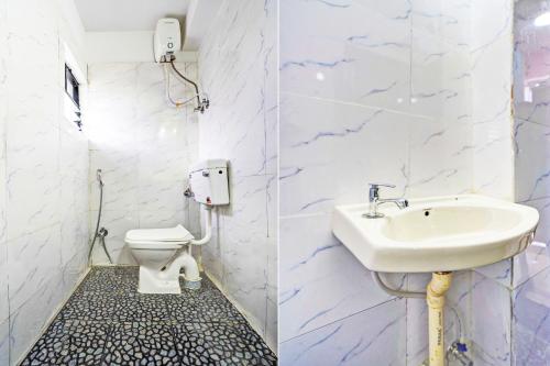 Ένα μπάνιο στο Hotel O Trinetra Inn