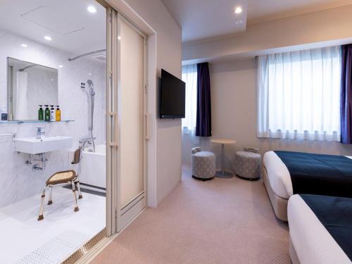 Koupelna v ubytování APA Hotel Kyoto Gojo Omiya