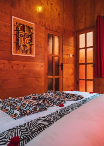 Banana Farm Eco Hostelにあるベッド