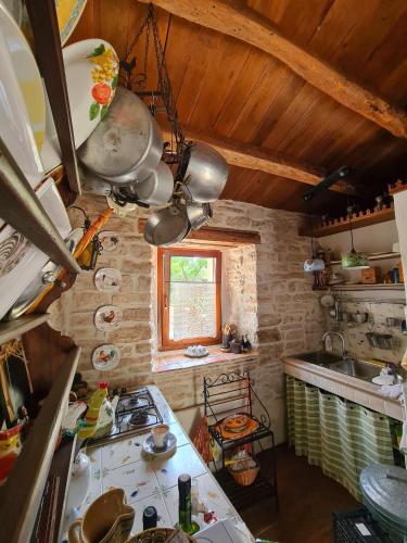Dapur atau dapur kecil di Cottage Casa Vinela