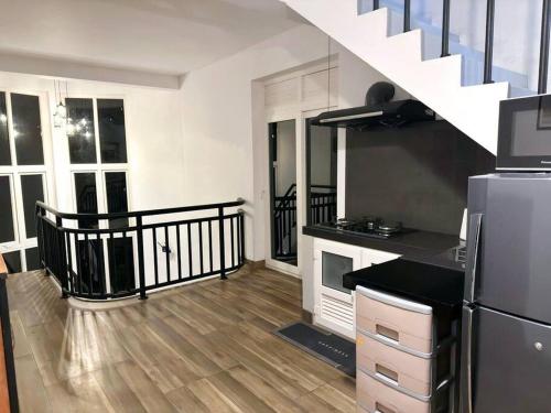Η κουζίνα ή μικρή κουζίνα στο Green Mountain Villa, A9 Rd