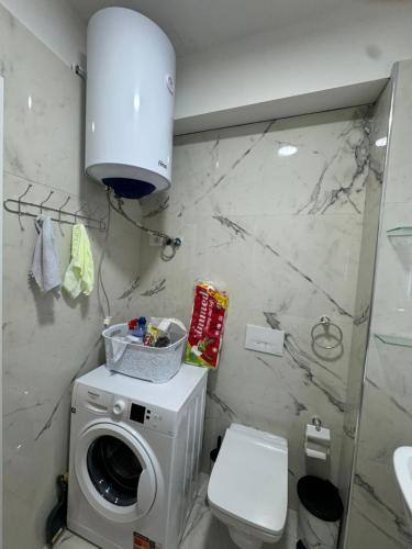 Koupelna v ubytování Sako Apartaments