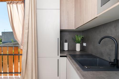 Kuchyň nebo kuchyňský kout v ubytování Mobile home Flora 2