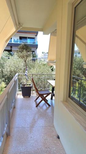 2 bedrooms, large balcony near the sea