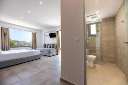Koupelna v ubytování Airscape Hotel Free Shuttle From Athen's Airport