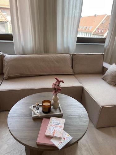 Ein Sitzbereich in der Unterkunft Central two-story Loft in Nurembergs best location