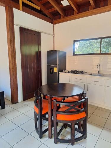 Dapur atau dapur kecil di La cabaña del Dulce