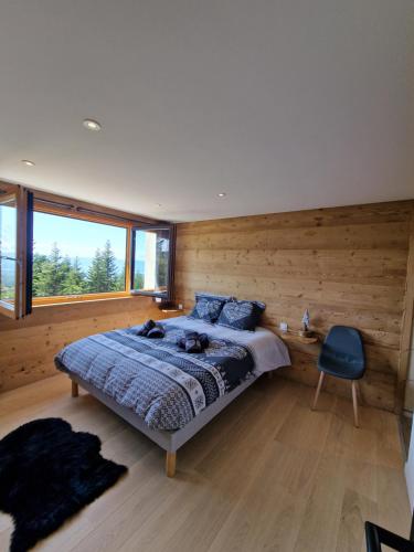 Postel nebo postele na pokoji v ubytování Appartement Les Montagnes de Saxel