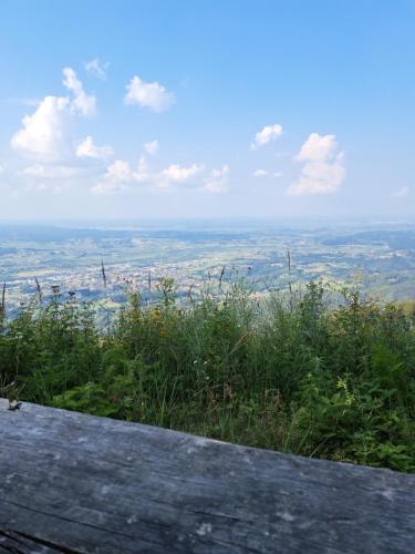 a view of a city from the top of a hill at Casa Zen in Ivanec