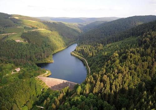 Landskap semula jadi dekat dengan apartmen