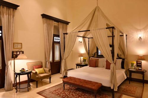 Taj Nadesar Palaceにあるベッド