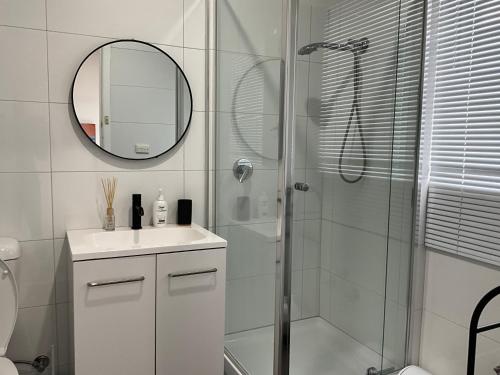 Et badeværelse på Kings Cottage