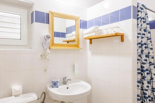 Koupelna v ubytování Hotel Kačenka