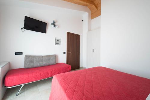 TV a/nebo společenská místnost v ubytování Agriturismo Bortolino