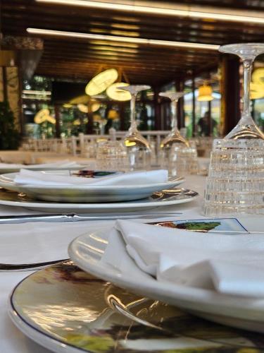 Reštaurácia alebo iné gastronomické zariadenie v ubytovaní Country House La Cipolla D'oro