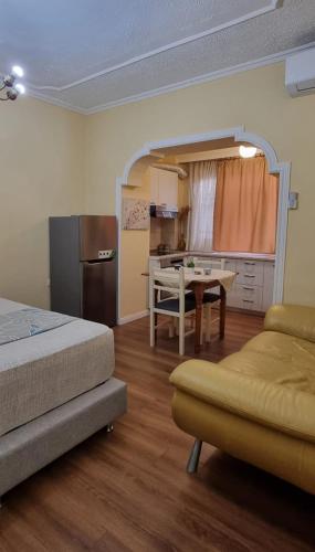 Kuchyň nebo kuchyňský kout v ubytování Myslym Shyri cozy condo