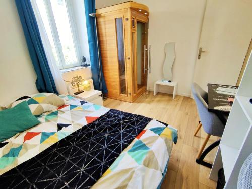 2 chambres Centre Chateaubriant Sauna