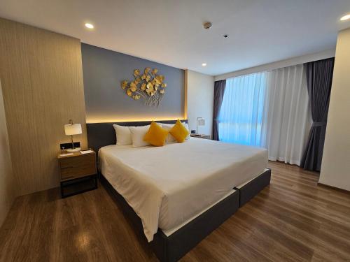 Ένα ή περισσότερα κρεβάτια σε δωμάτιο στο Duplex in a 5 star hotel La Vita