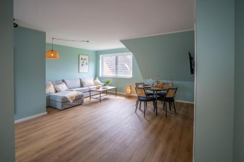Χώρος καθιστικού στο Nordisch Nature Apartments