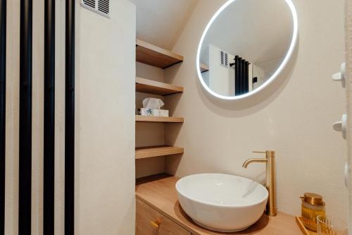 Ένα μπάνιο στο Apartmánový dom BiSou