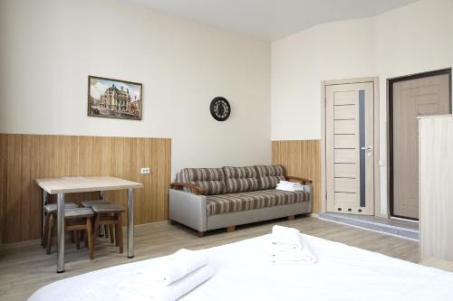 Ένα ή περισσότερα κρεβάτια σε δωμάτιο στο Deluxe Apartments D 25