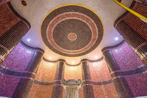 a view of the ceiling of a building at Penzión u Mlynárky in Dudince
