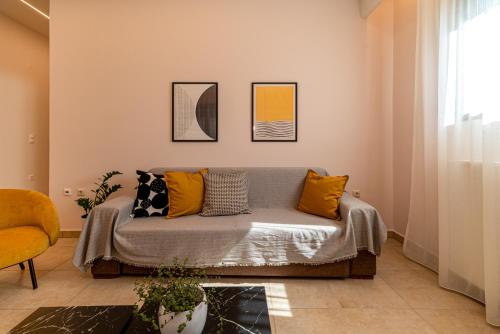 Posezení v ubytování Drosini House
