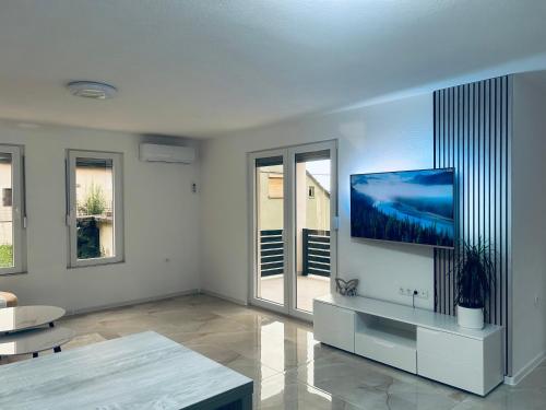 Μια τηλεόραση ή/και κέντρο ψυχαγωγίας στο Apartman Zen
