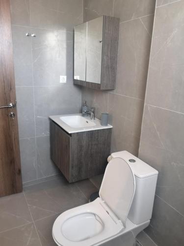 Koupelna v ubytování Smaragdi apartment